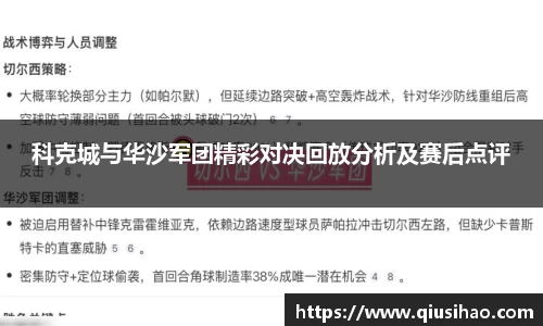 科克城与华沙军团精彩对决回放分析及赛后点评
